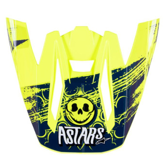 Piezas sueltas casco Alpinestars Gorra S-M5 22.06 Rash Night azul marino amarillo fluo brillante Piezas sueltas casco Alpinestars Gorra S-M5 22.06 Rash Night azul marino amarillo fluo brillante