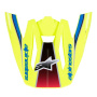 Piezas sueltas casco Alpinestars Pico S-M5 22.06 Vela Amarillo fluo esmalte azul plata