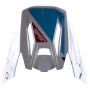 Piezas sueltas casco Alpinestars S-M5 Action Blanco cian azul oscuro pico brillante