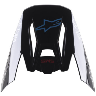 Piezas sueltas casco Alpinestars S-M5 Bond Black cian brillante pico Piezas sueltas casco Alpinestars S-M5 Bond Black cian brillante pico
