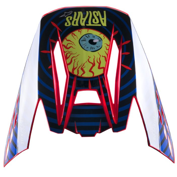 Piezas sueltas casco Alpinestars S-M5 Casquete solar Negro azul rojo fluo Piezas sueltas casco Alpinestars S-M5 Casquete solar Negro azul rojo fluo