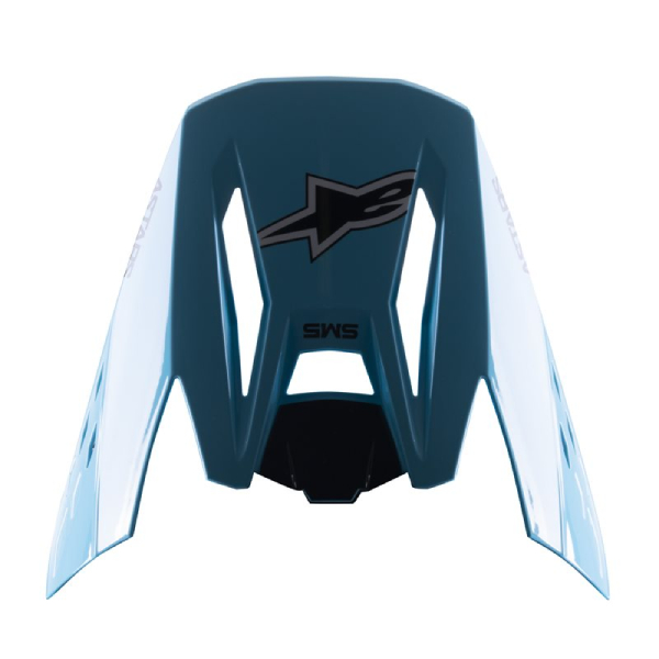 Piezas sueltas casco Alpinestars S-M5 Speed Azul claro negro brillante pico