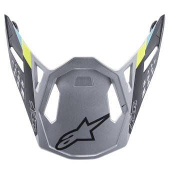 Piezas sueltas casco Alpinestars S-M8 Contacto Plata mate pico Piezas sueltas casco Alpinestars S-M8 Contacto Plata mate pico