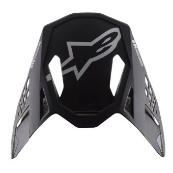 Piezas sueltas casco Alpinestars S-M8 Echo Negro blanco mate pico