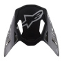 Piezas sueltas casco Alpinestars S-M8 Echo Negro blanco mate pico