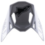 Piezas sueltas casco Alpinestars S-M8 Factory Cap Negro blanco rojo fluo