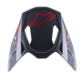 Piezas sueltas casco Alpinestars S-M8 Radium 2 Negro rojo nen brillante pico