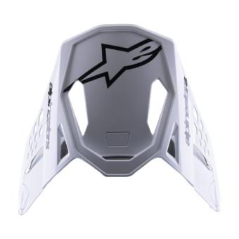 Piezas sueltas casco Alpinestars S-M8 Radium 2 Negro blanco brillante pico Piezas sueltas casco Alpinestars S-M8 Radium 2 Negro blanco brillante pico