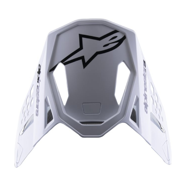 Piezas sueltas casco Alpinestars S-M8 Radium 2 Negro blanco brillante pico
