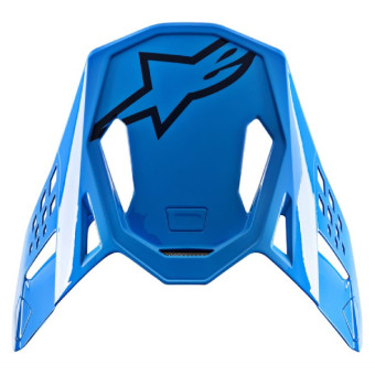 Piezas sueltas casco Alpinestars S-M8 Radium Aqua pico brillante