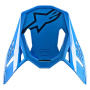 Piezas sueltas casco Alpinestars S-M8 Radium Aqua pico brillante