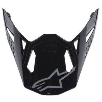 Piezas sueltas casco Alpinestars S-M8 Negro radio pico brillante Piezas sueltas casco Alpinestars S-M8 Negro radio pico brillante