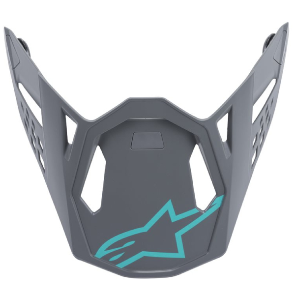 Piezas sueltas casco Alpinestars S-M8 Gris Radium teal mate pico