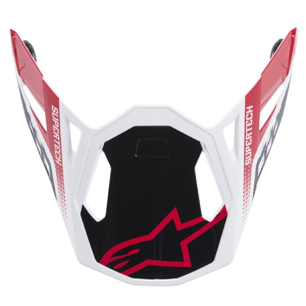 Piezas sueltas casco Alpinestars S-M8 Triple Negro pico brillante