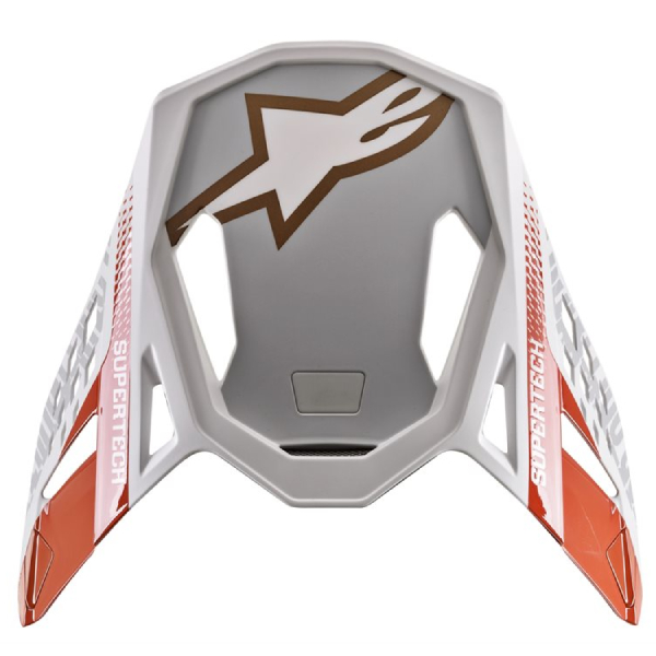 Piezas sueltas casco Alpinestars S-M8 Triple Naranja fluo blanco dorado pico