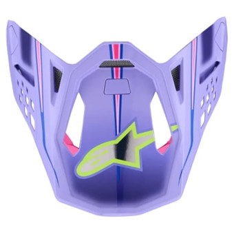 Piezas sueltas casco Alpinestars S-M10 JL Visera Violeta Rosa FL Amarillo Fluo Brillante Piezas sueltas casco Alpinestars S-M10 JL Visera Violeta Rosa FL Amarillo Fluo Brillante