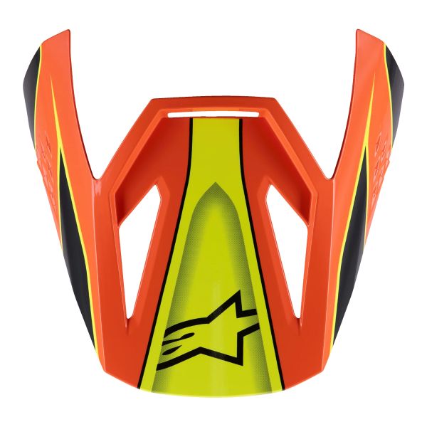 Piezas sueltas casco Alpinestars S-M3 Fray Visor Negro Naranja Amarillo FL G