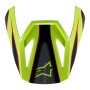 Piezas sueltas casco Alpinestars S-M3 Fray Visor Rojo Amarillo Fluo Negro Brillante