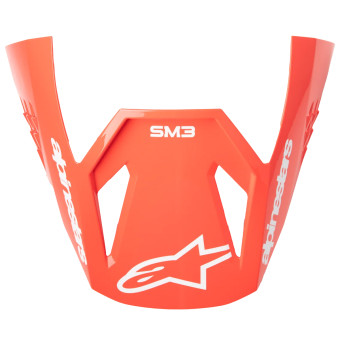 Piezas sueltas casco Alpinestars S-M3 Radium Visor Negro Rojo Fluo Blanco Brillante Piezas sueltas casco Alpinestars S-M3 Radium Visor Negro Rojo Fluo Blanco Brillante
