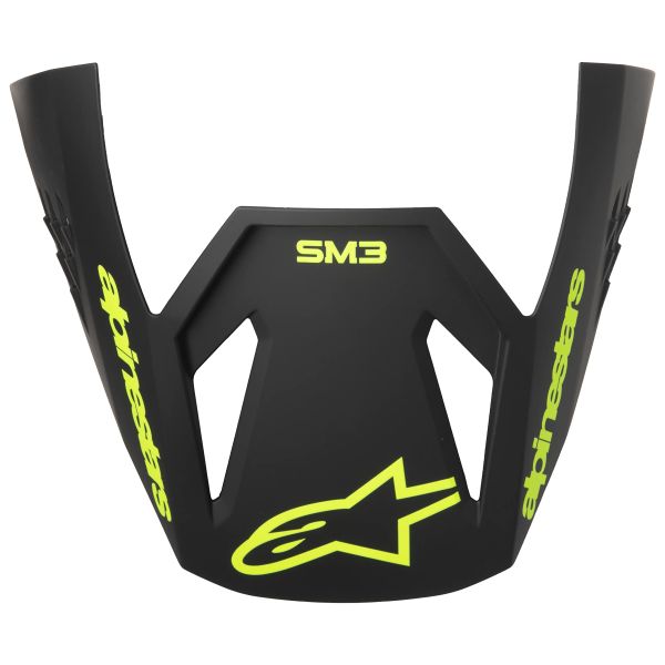 Piezas sueltas casco Alpinestars S-M3 Radium Visera Gris Negro Amarillo FL Mate