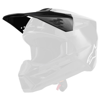 Piezas sueltas casco Alpinestars S-M3 Solid Écran Negro Brillante Piezas sueltas casco Alpinestars S-M3 Solid Écran Negro Brillante