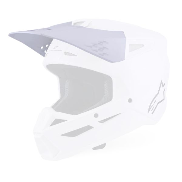 Piezas sueltas casco Alpinestars S-M3 Solid cran Blanco Brillante