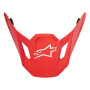 Piezas sueltas casco Alpinestars S-M7 Core Visor Rojo Brillante