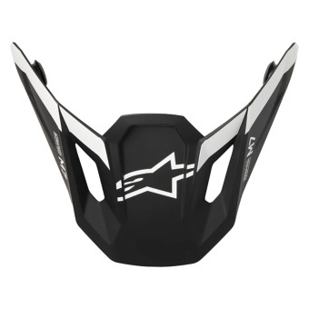 Piezas sueltas casco Alpinestars S-M7 Dasher Visera Negro Blanco Mate Piezas sueltas casco Alpinestars S-M7 Dasher Visera Negro Blanco Mate