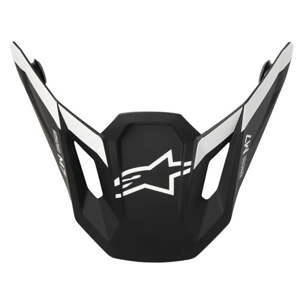 Piezas sueltas casco Alpinestars S-M7 Dasher Visera Negro Blanco Mate Piezas sueltas casco Alpinestars S-M7 Dasher Visera Negro Blanco Mate