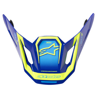 Piezas sueltas casco Alpinestars S-M7 Deed Visera Azul Amarillo Fluo Brillante Piezas sueltas casco Alpinestars S-M7 Deed Visera Azul Amarillo Fluo Brillante
