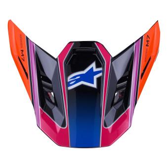 Piezas sueltas casco Alpinestars S-M7 Fuse Visera Azul Violeta Rosa Brillante Piezas sueltas casco Alpinestars S-M7 Fuse Visera Azul Violeta Rosa Brillante