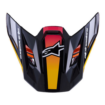 Piezas sueltas casco Alpinestars S-M7 Rise Visera Negro Amarillo Rosa Brillante Piezas sueltas casco Alpinestars S-M7 Rise Visera Negro Amarillo Rosa Brillante