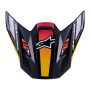 Piezas sueltas casco Alpinestars S-M7 Rise Visera Negro Amarillo Rosa Brillante