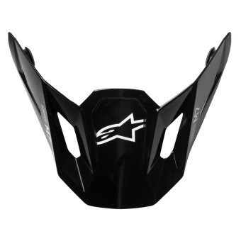 Piezas sueltas casco Alpinestars S-M7 Visera Sólida Negra Brillante Piezas sueltas casco Alpinestars S-M7 Visera Sólida Negra Brillante