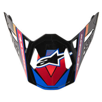 Piezas sueltas casco Alpinestars Visera S-M10 Era Azul Rojo Amarillo Fluo Brillante Piezas sueltas casco Alpinestars Visera S-M10 Era Azul Rojo Amarillo Fluo Brillante