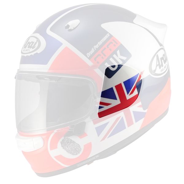Piezas sueltas casco Arai Visera de platino Quantic Nation UK