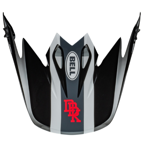 Piezas sueltas casco Bell MX-9 Mips Twitch DBK 24 Negro Brillante Tapa Blanca