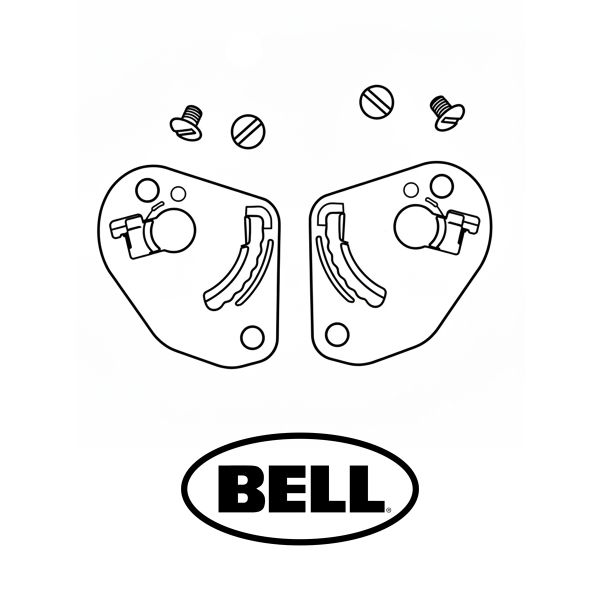 Piezas sueltas casco Bell Placa de visera de litio