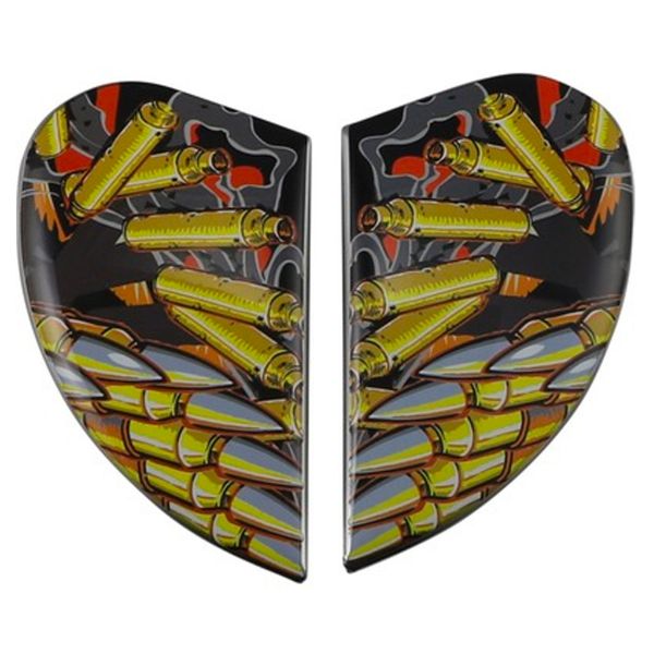 Piezas sueltas casco ICON Placas laterales Airform Warthog Silver