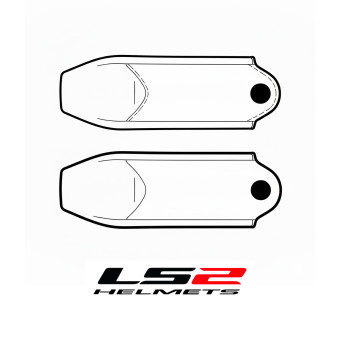 Piezas sueltas casco LS2 Cubrebarbilla Kid FF812
