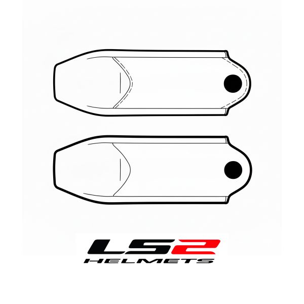 Piezas sueltas casco LS2 Cubrebarbilla Kid FF812