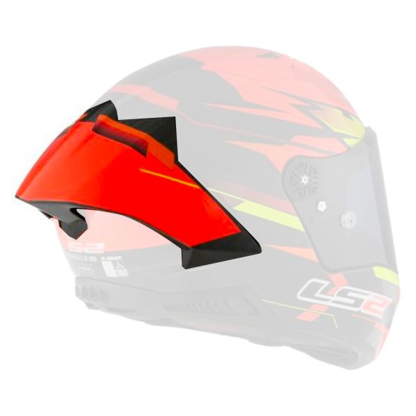 Piezas sueltas casco LS2 Spoiler Thunder C GP Rojo Fuego Negro FF805