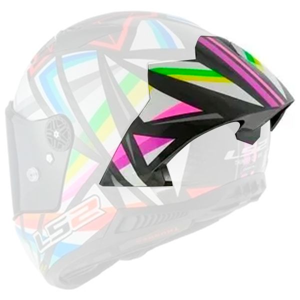 Piezas sueltas casco LS2 Spoiler Thunder C GP Flash Negro FF805