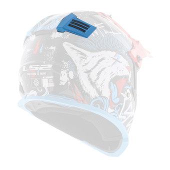 Piezas sueltas casco LS2 Ventilación trasera Fast II Mini MX437 Starmaw Piezas sueltas casco LS2 Ventilación trasera Fast II Mini MX437 Starmaw
