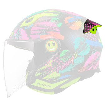 Piezas sueltas casco LS2 Ventilación trasera Funny II Joy OF622 Piezas sueltas casco LS2 Ventilación trasera Funny II Joy OF622