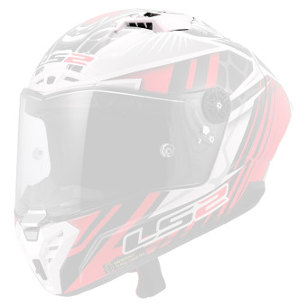 Piezas sueltas casco LS2 Thunder GP Aero Replica Perolari FF805 ventilador superior Piezas sueltas casco LS2 Thunder GP Aero Replica Perolari FF805 ventilador superior