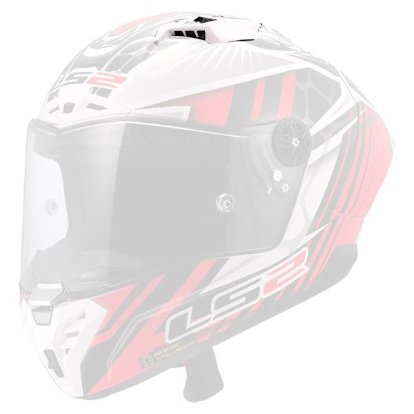 Piezas sueltas casco LS2 Thunder GP Aero Replica Perolari FF805 ventilador superior