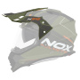 Piezas sueltas casco NOX N312 Drone caqui mate naranja pico