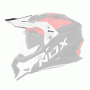 Piezas sueltas casco NOX N312 Gorra de impulso blanco rojo