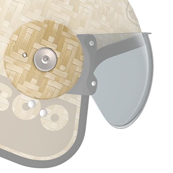 Piezas sueltas casco Roof Placas laterales de bamb + tornillos RO15